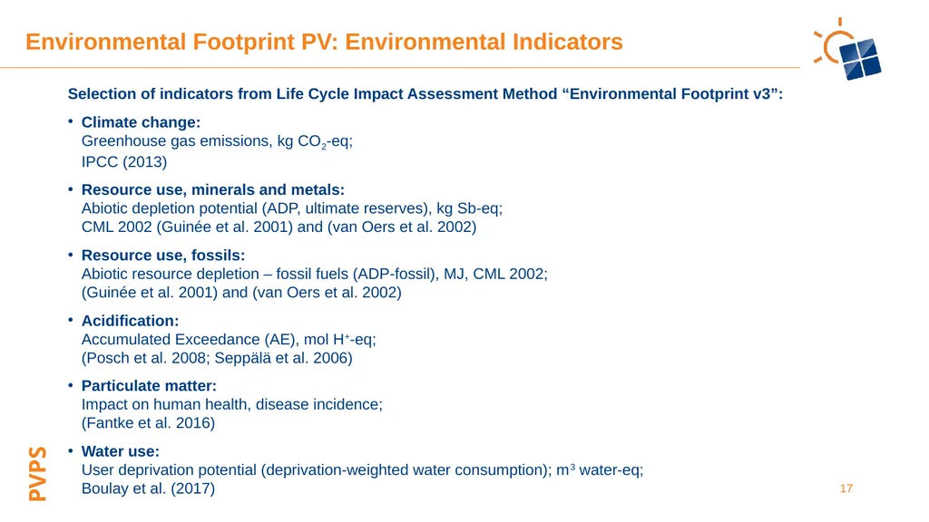 Environmental Life Cycle Assessment of Electricity - slide 17 of 22