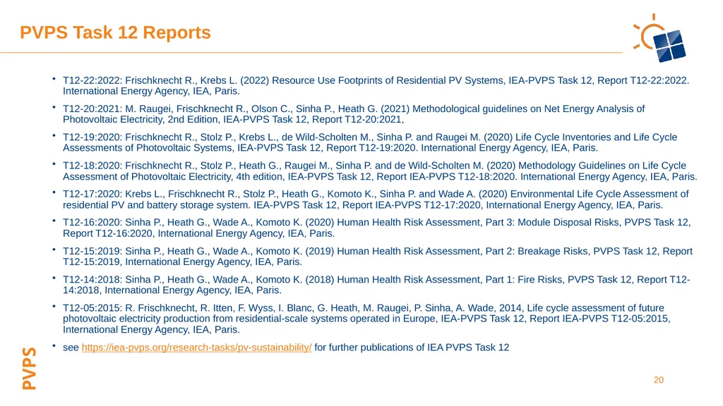 Environmental Life Cycle Assessment of Electricity - slide 20 of 22