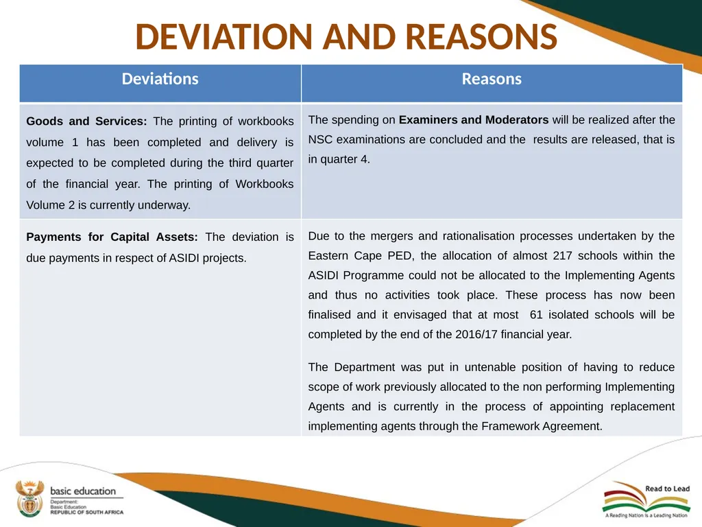 SECOND QUARTERLY REPORT ON THE PERFORMANCE OF THE - slide 79 of 89