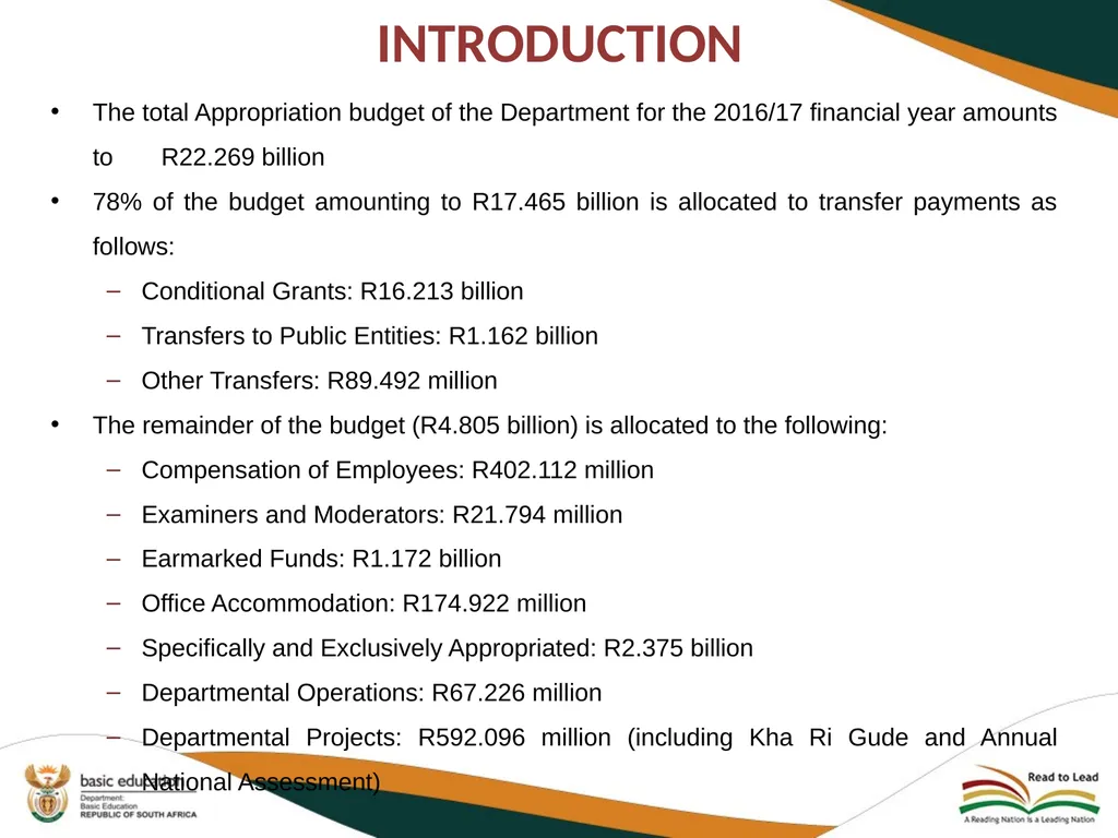 SECOND QUARTERLY REPORT ON THE PERFORMANCE OF THE - slide 72 of 89