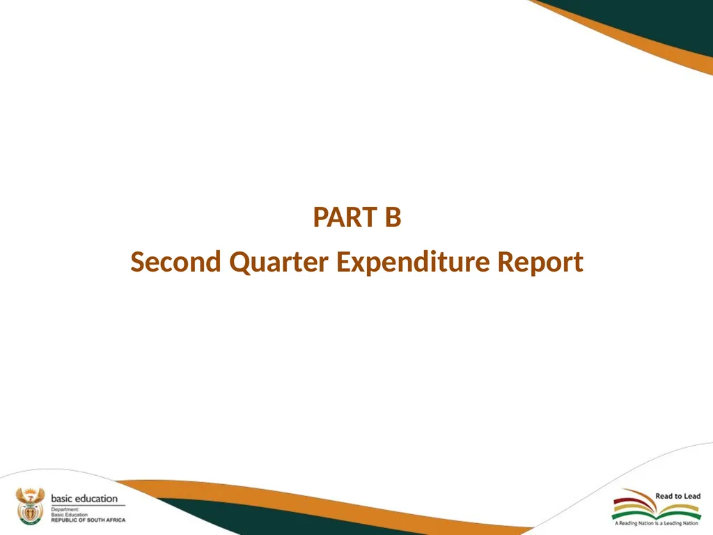 SECOND QUARTERLY REPORT ON THE PERFORMANCE OF THE - slide 71 of 89