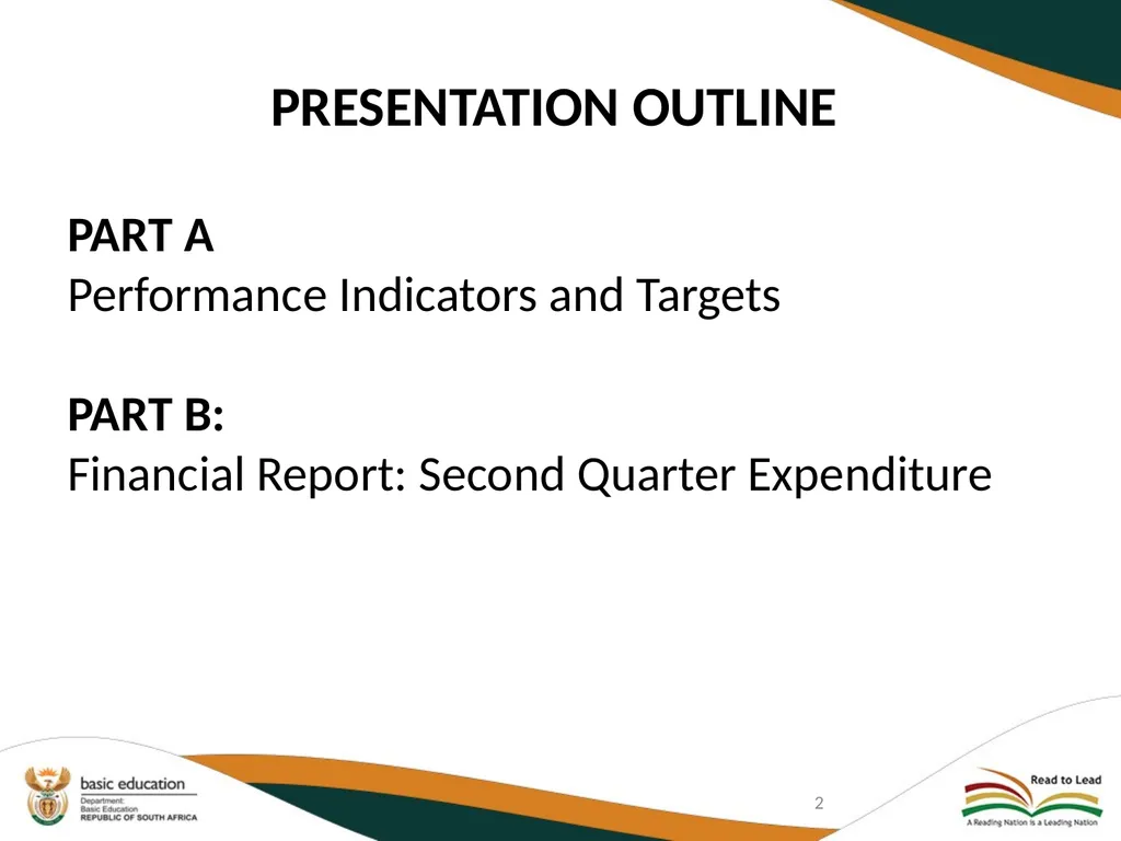 SECOND QUARTERLY REPORT ON THE PERFORMANCE OF THE - slide 2 of 89