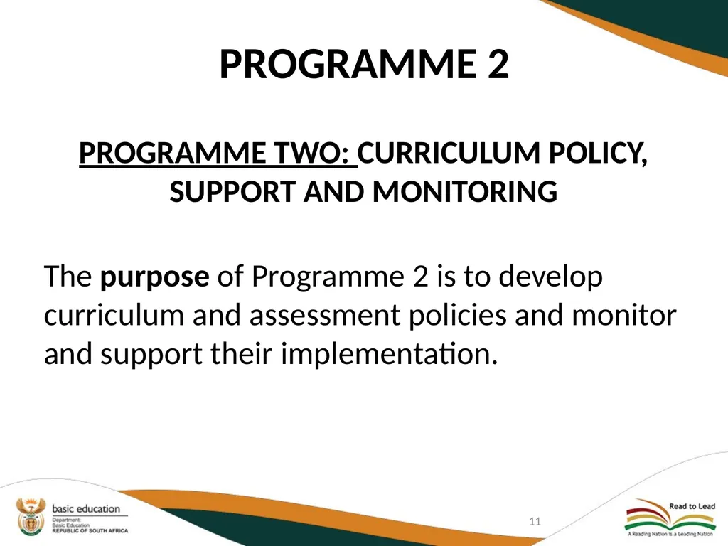 SECOND QUARTERLY REPORT ON THE PERFORMANCE OF THE - slide 11 of 89