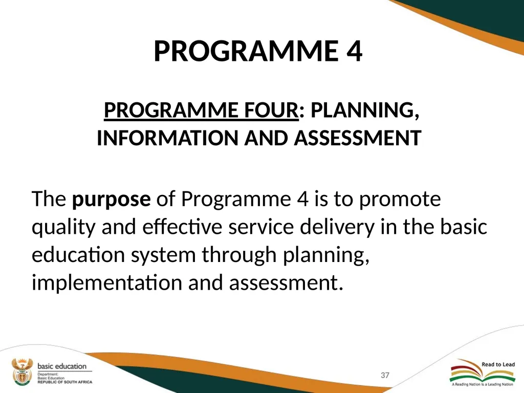 SECOND QUARTERLY REPORT ON THE PERFORMANCE OF THE - slide 37 of 89