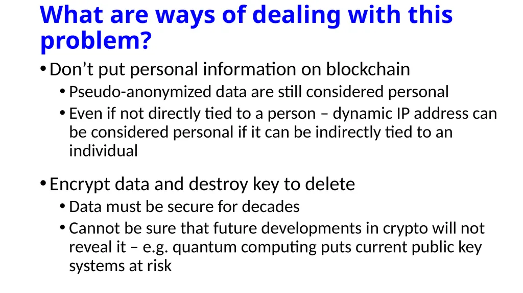 Rethinking Distributed Ledger Technology R. Kuhn, - slide 10 of 24