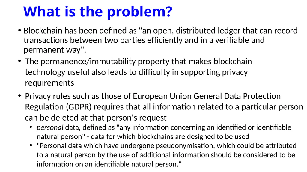 Rethinking Distributed Ledger Technology R. Kuhn, - slide 2 of 24