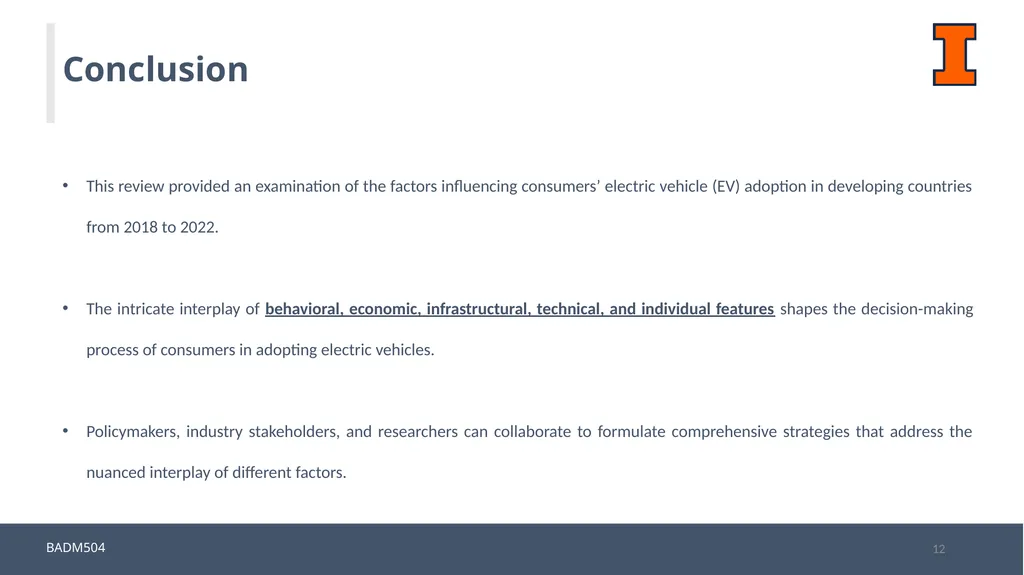 A Systematic Review: Consumers’ Electric Vehicles - slide 12 of 16
