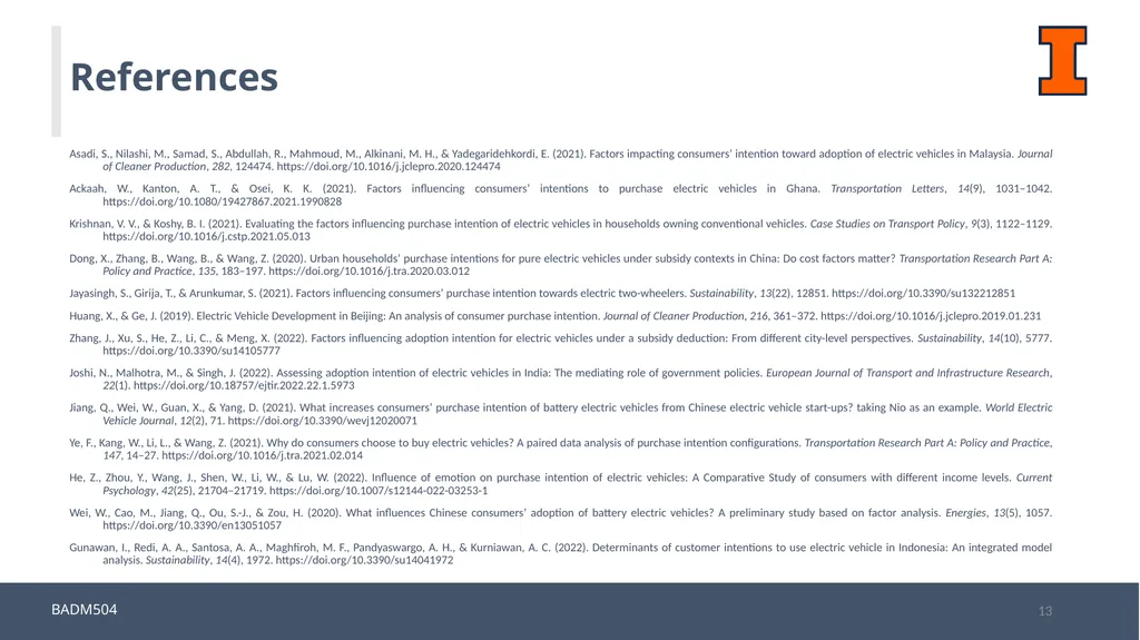 A Systematic Review: Consumers’ Electric Vehicles - slide 13 of 16