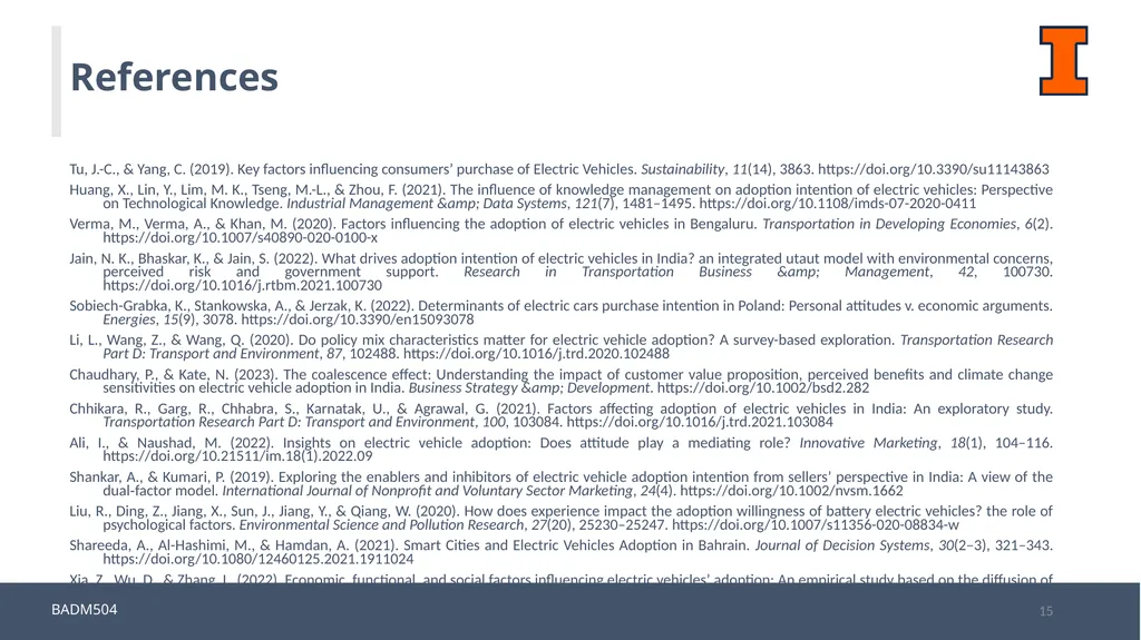 A Systematic Review: Consumers’ Electric Vehicles - slide 15 of 16