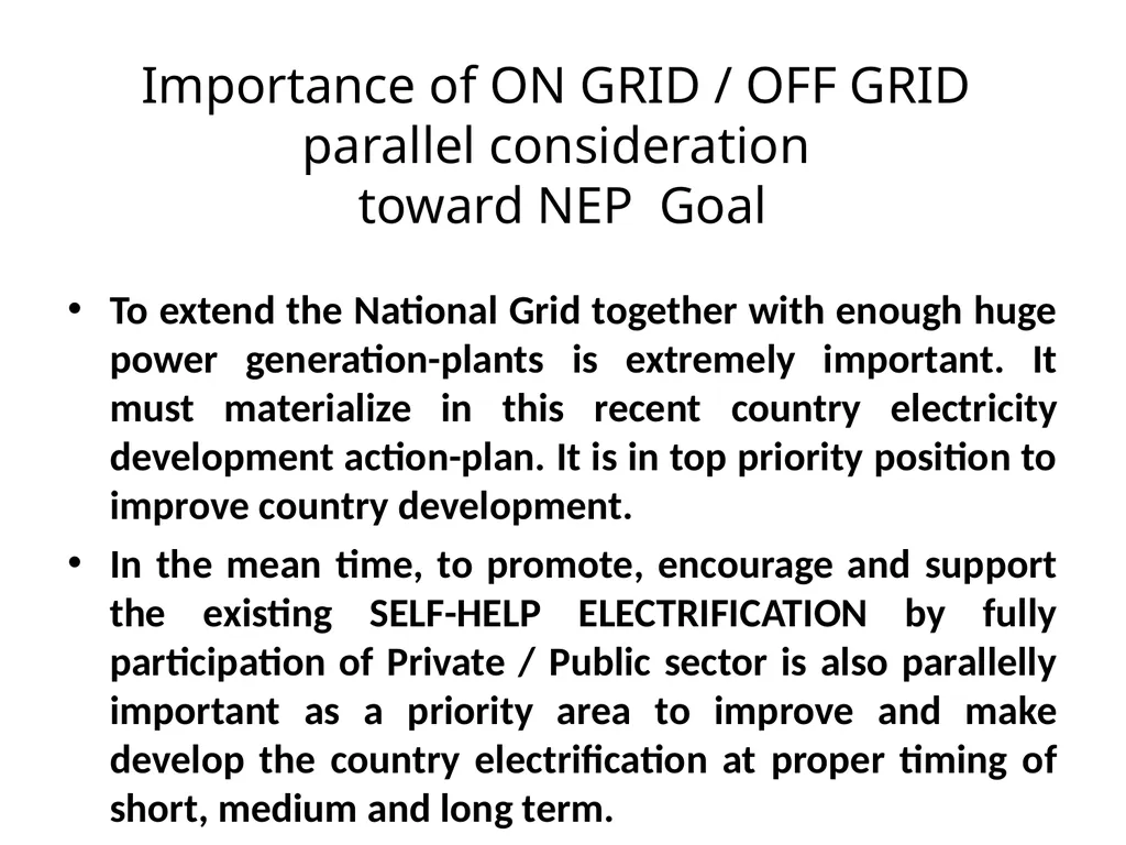 Role of Existing Self-help Electrification in Off - slide 16 of 17