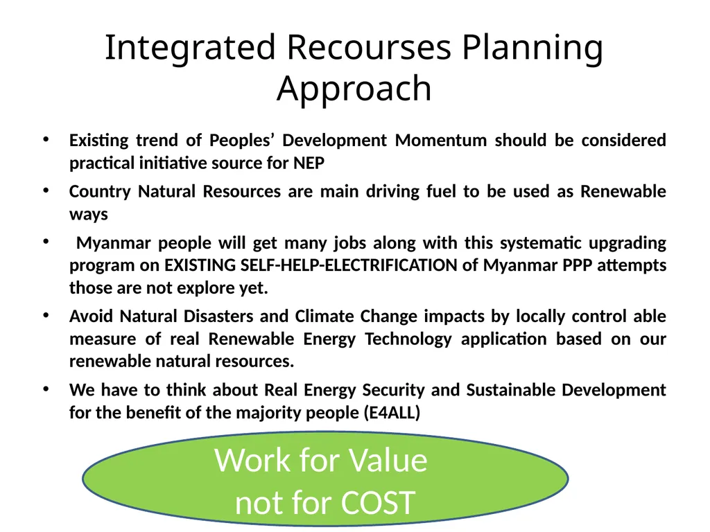 Role of Existing Self-help Electrification in Off - slide 15 of 17