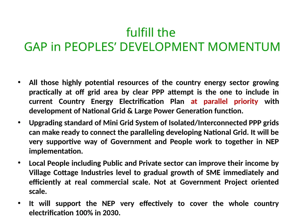 Role of Existing Self-help Electrification in Off - slide 13 of 17