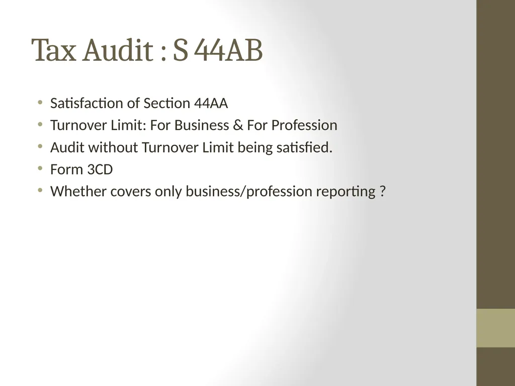Presumptive Taxation & Tax Audit By CA Anoop - slide 6 of 10
