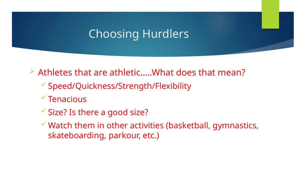 Hurdles: A Little About A Lot Paul Johnson - slide 3 of 16
