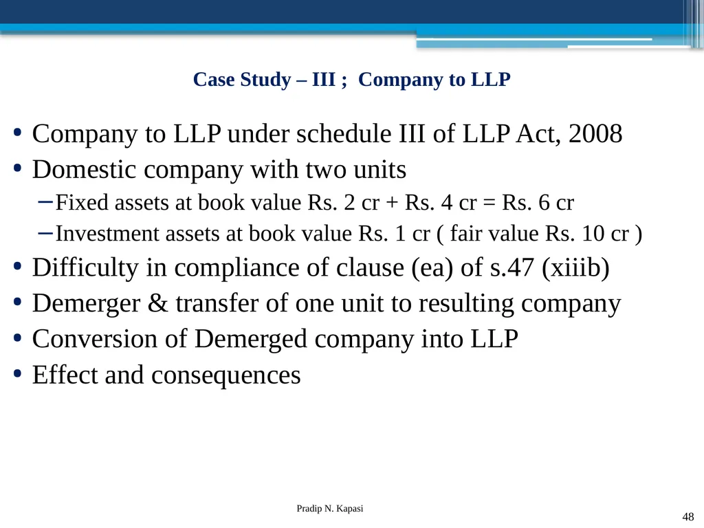 Reconstruction and Restructuring (merger and - slide 48 of 54
