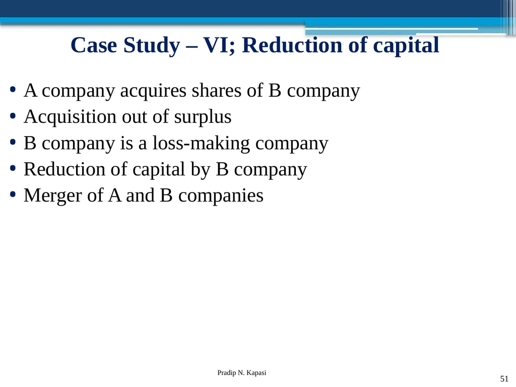 Reconstruction and Restructuring (merger and - slide 51 of 54