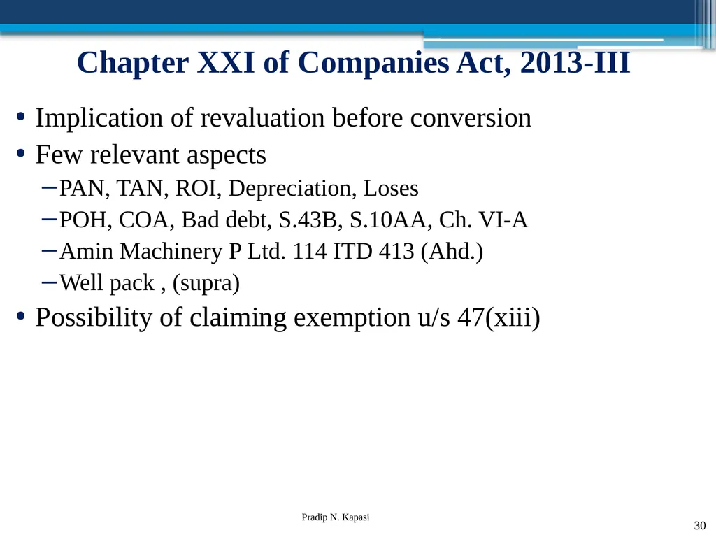 Reconstruction and Restructuring (merger and - slide 30 of 54