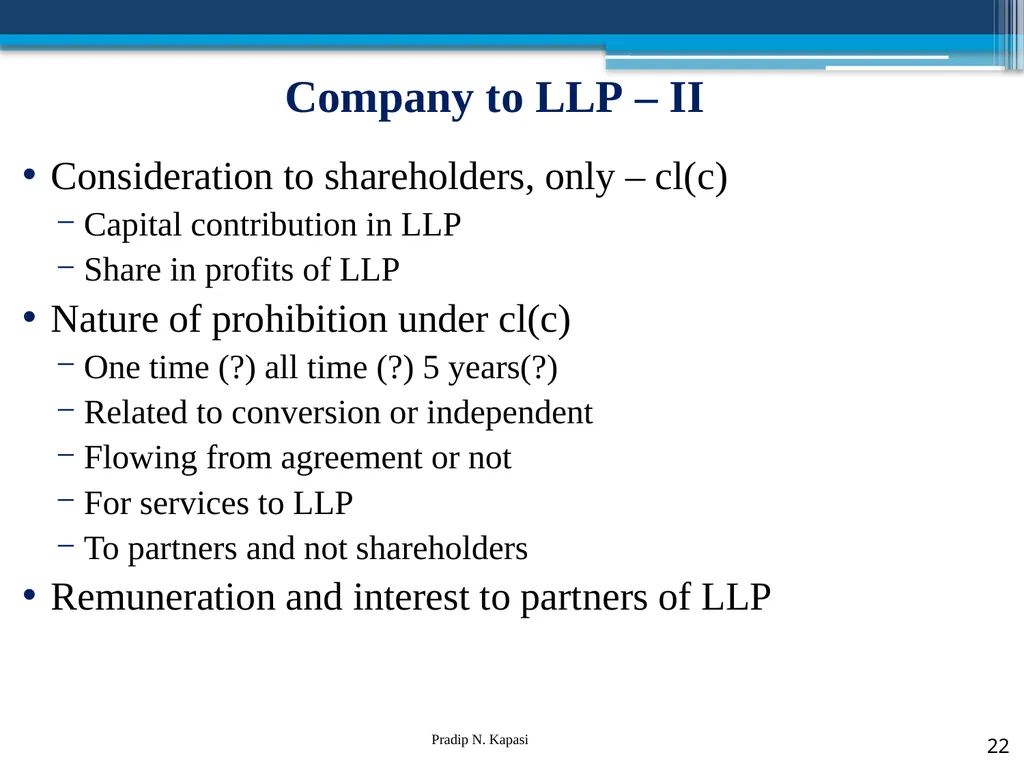 Reconstruction and Restructuring (merger and - slide 22 of 54