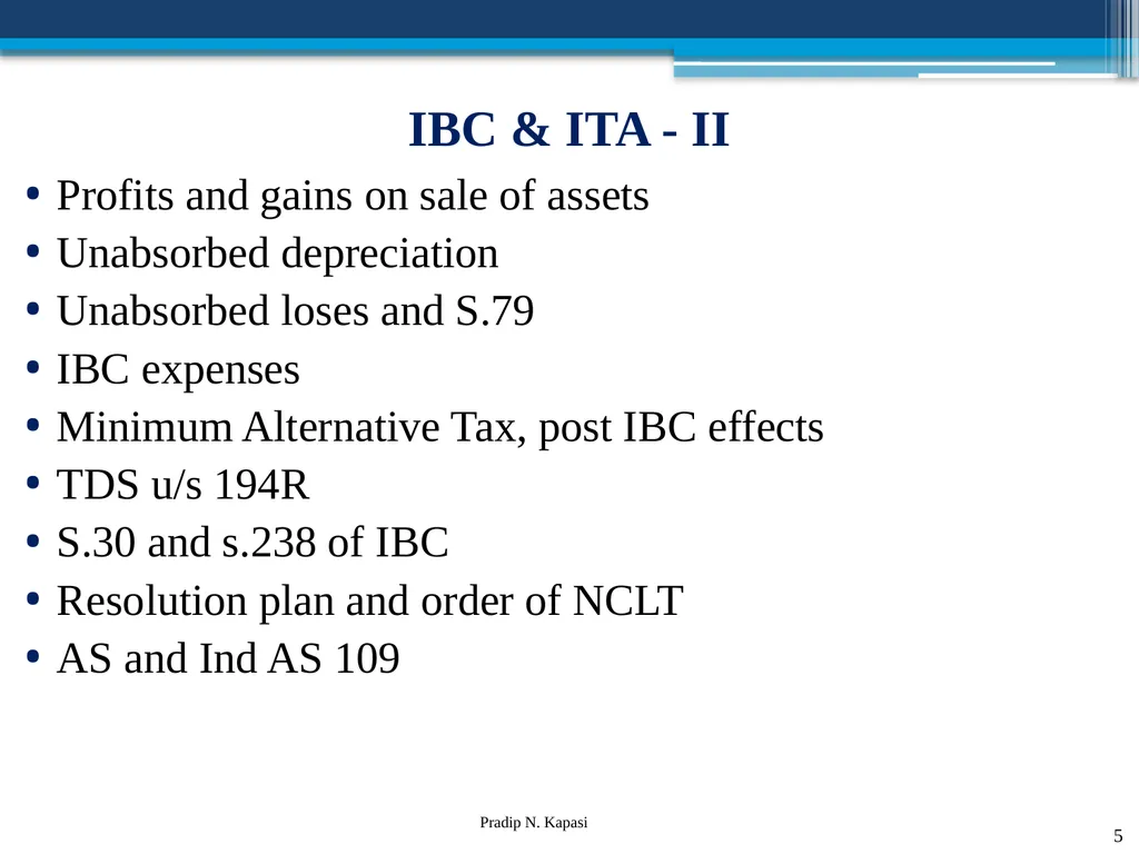 Reconstruction and Restructuring (merger and - slide 5 of 54