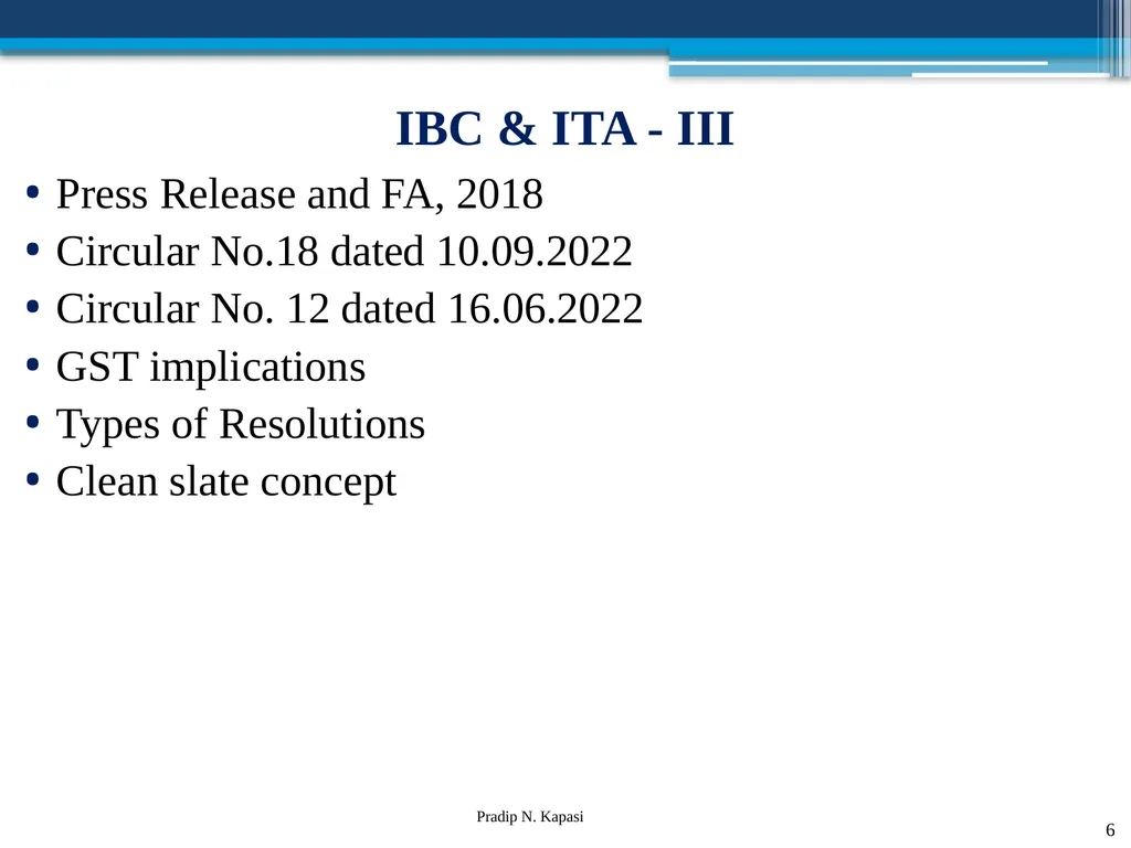 Reconstruction and Restructuring (merger and - slide 6 of 54