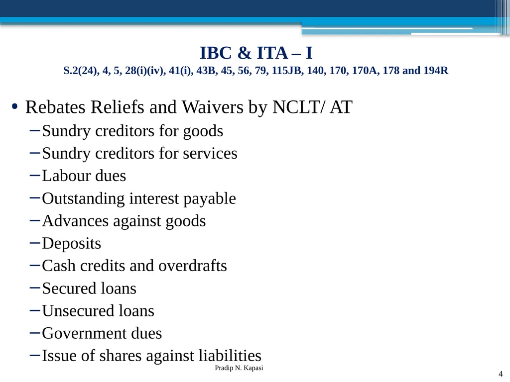 Reconstruction and Restructuring (merger and - slide 4 of 54