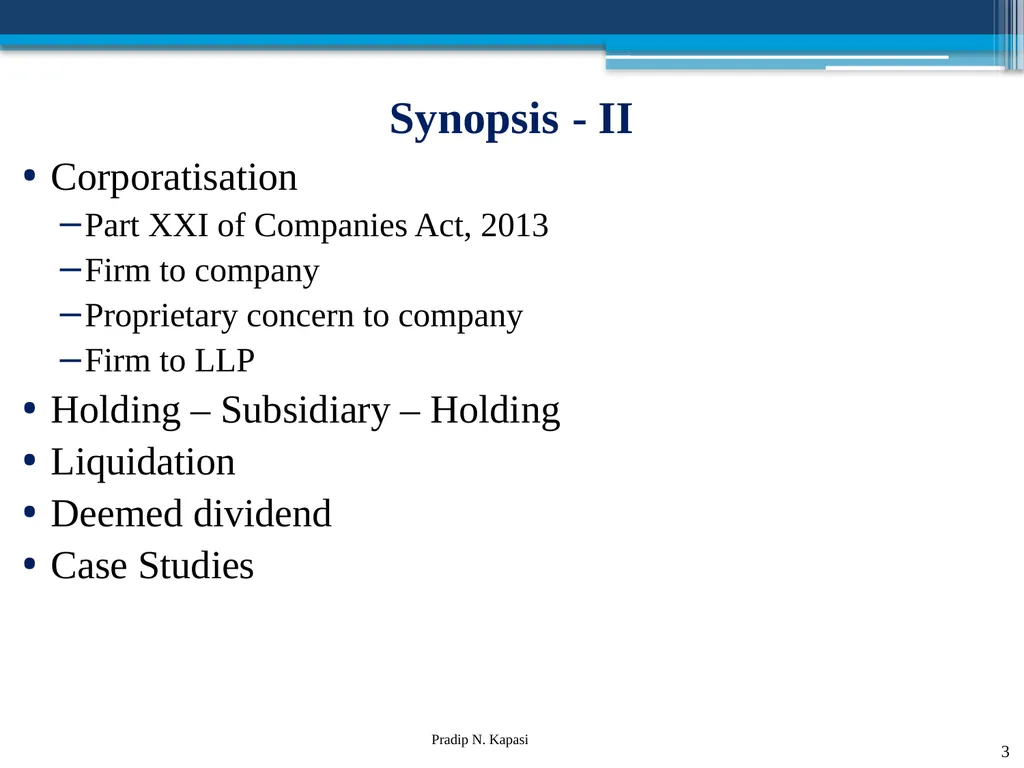 Reconstruction and Restructuring (merger and - slide 3 of 54