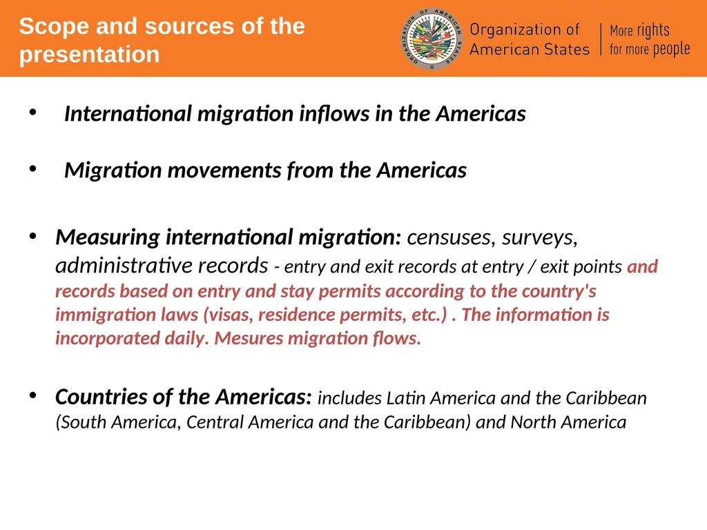 International Migration in the Americas – an - slide 2 of 14