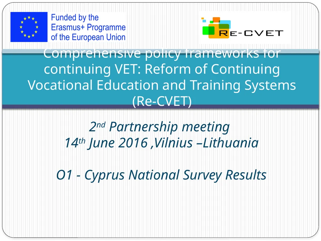 Comprehensive policy frameworks for continuing