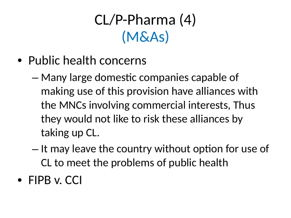 Competition Law/Policy and the Consequences for - slide 14 of 21
