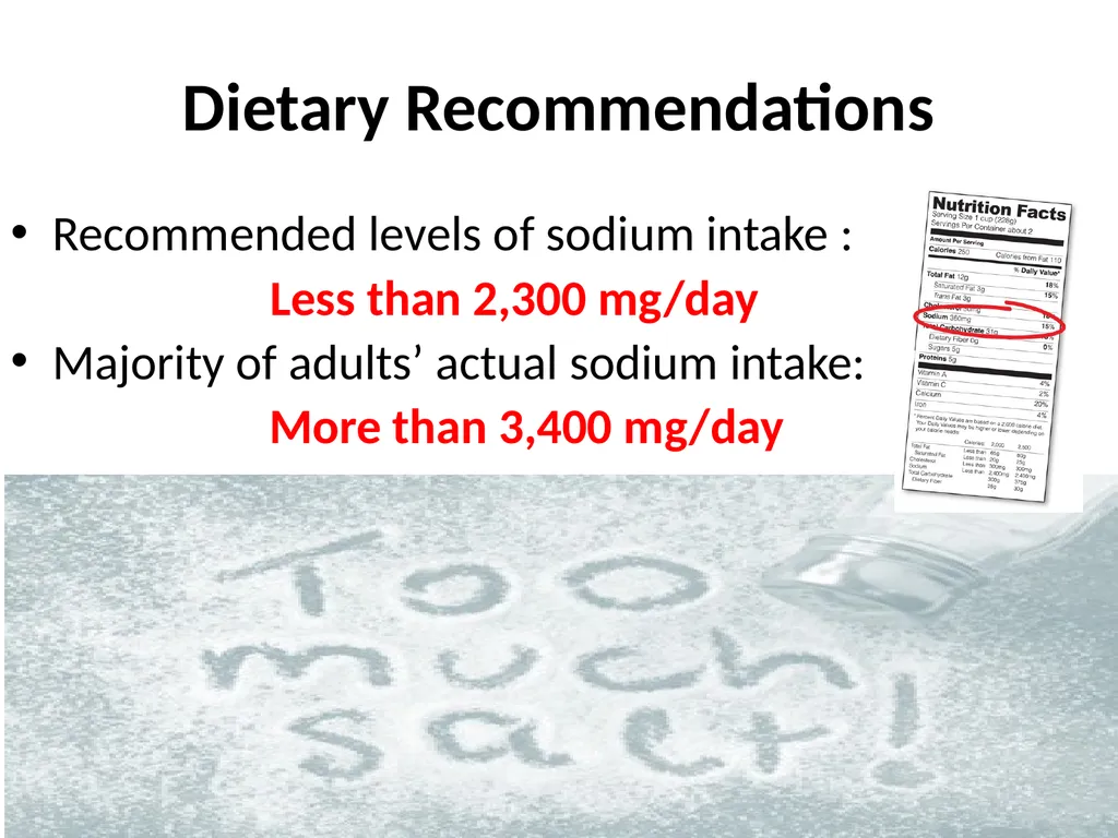 Implement Policies on Sodium Reduction What is - slide 3 of 15