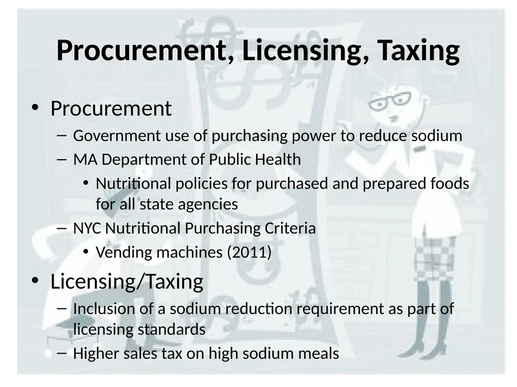 Implement Policies on Sodium Reduction What is - slide 14 of 15
