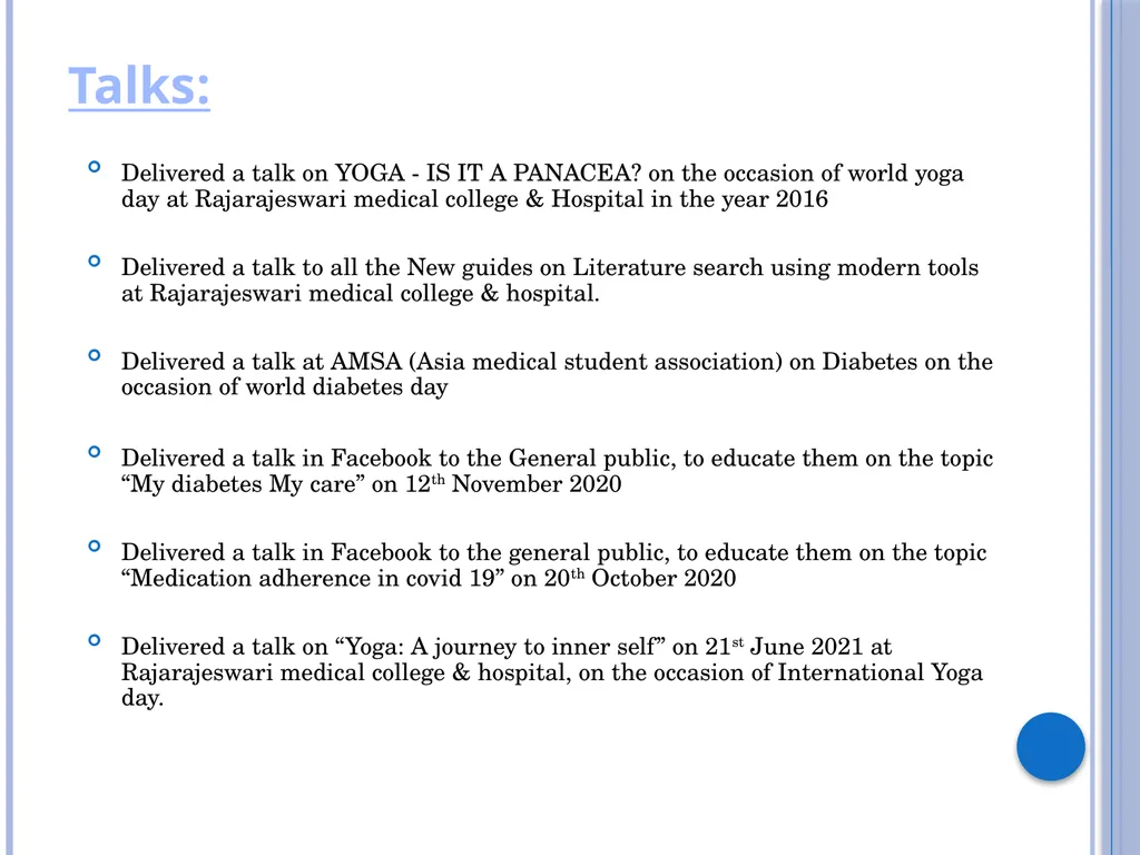 Dr.Yogesh M.K MBBS, MD (Physiology) Professor & - slide 4 of 8