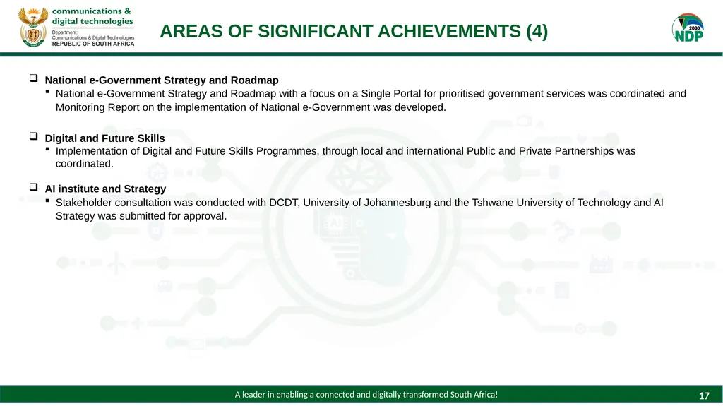 PRESENTATION TO THE PORTFOLIO COMMITTEE ON - slide 17 of 28