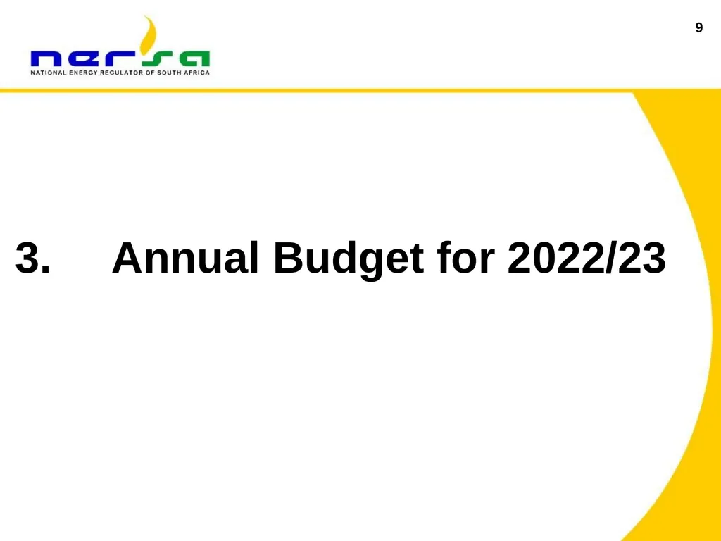 1 Presentation on NERSA’s Annual Performance Plan - slide 9 of 73
