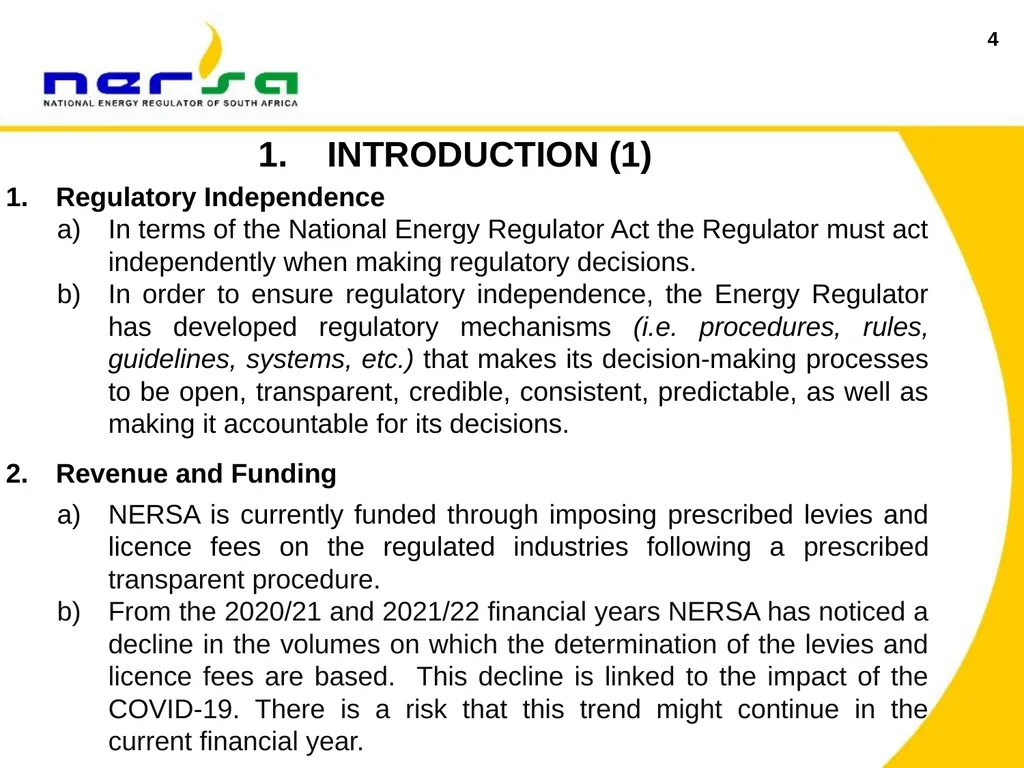 1 Presentation on NERSA’s Annual Performance Plan - slide 5 of 73