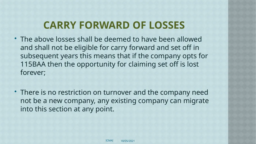 ALTERNATIVE TAX REGIME BY CMA S VENKANNA COST - slide 17 of 41