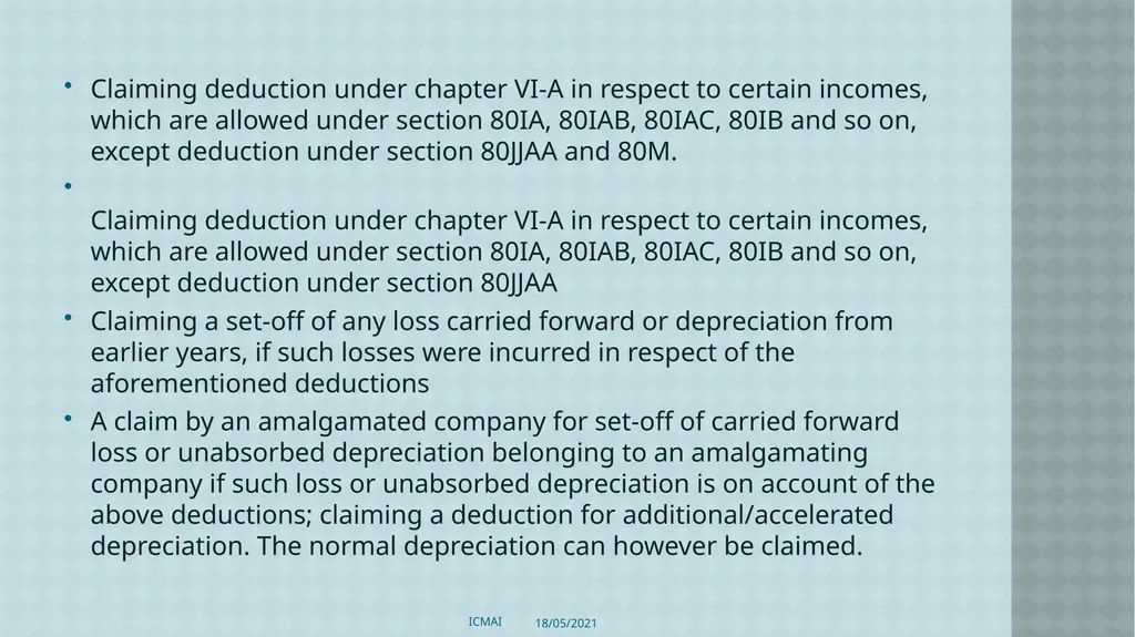 ALTERNATIVE TAX REGIME BY CMA S VENKANNA COST - slide 16 of 41
