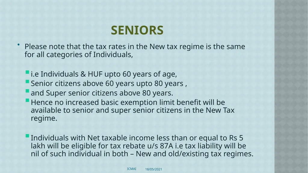 ALTERNATIVE TAX REGIME BY CMA S VENKANNA COST - slide 35 of 41