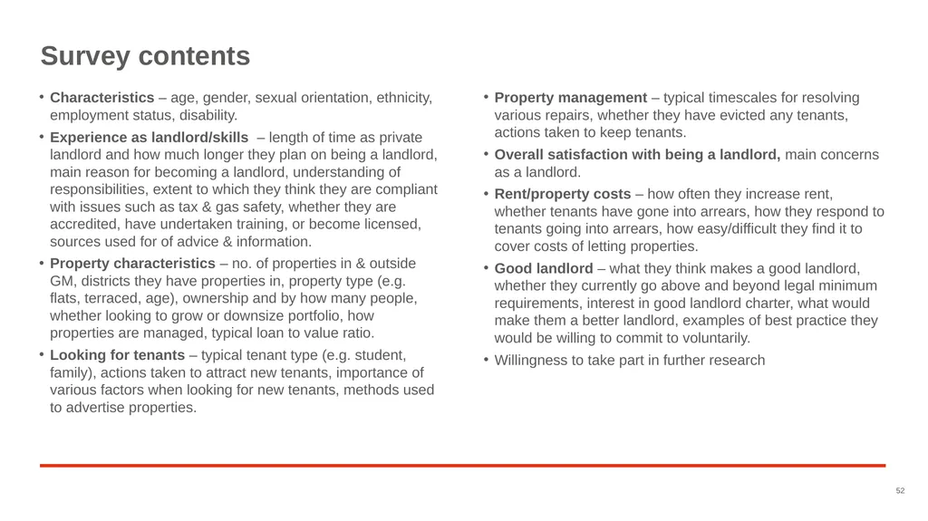 Good Landlord Research Study: Landlords Report of - slide 52 of 52