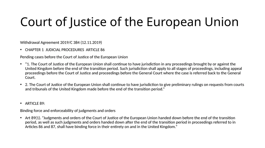 Extradition to Europe Past, Present, and Future - slide 4 of 12