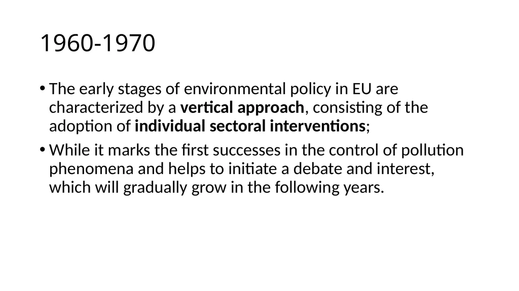 The development of European environmental law - slide 10 of 70