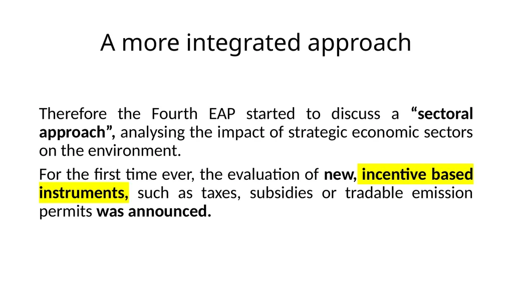 The development of European environmental law - slide 43 of 70
