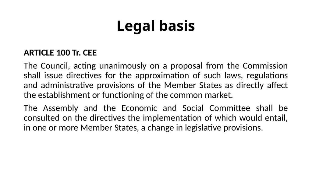 The development of European environmental law - slide 26 of 70