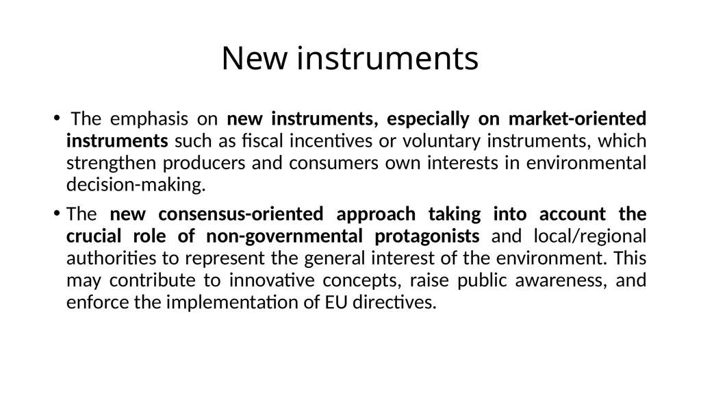 The development of European environmental law - slide 53 of 70