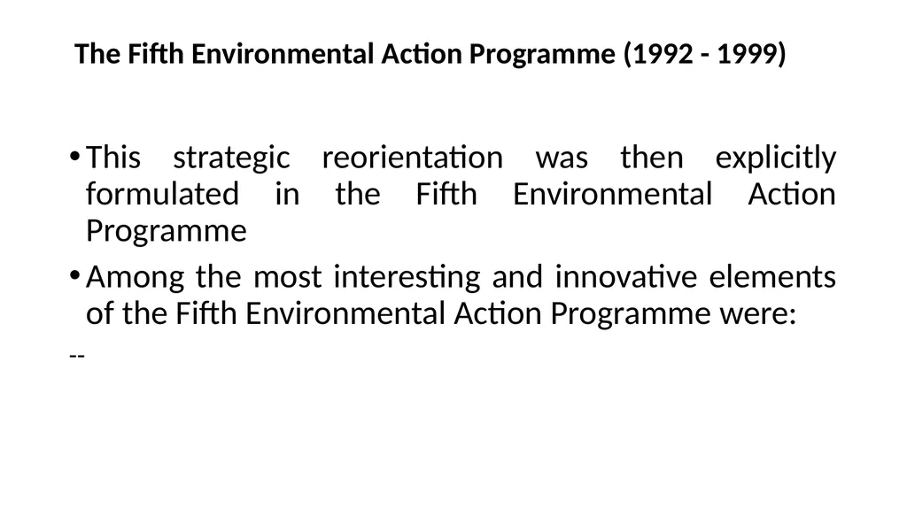 The development of European environmental law - slide 51 of 70
