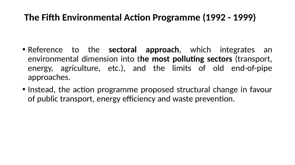 The development of European environmental law - slide 52 of 70