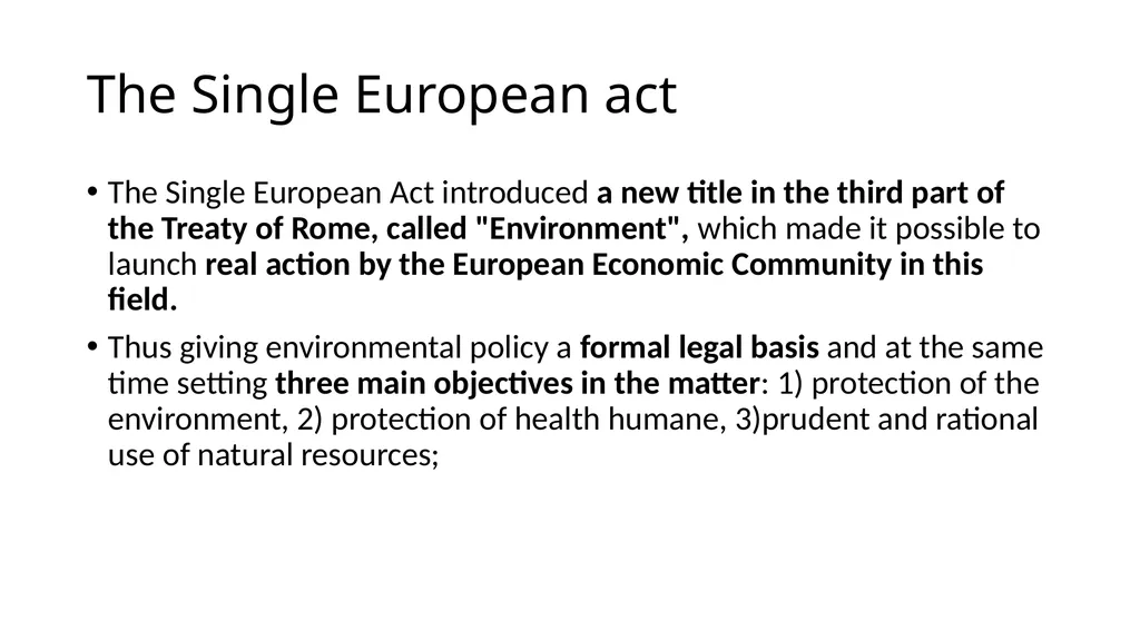 The development of European environmental law - slide 54 of 70