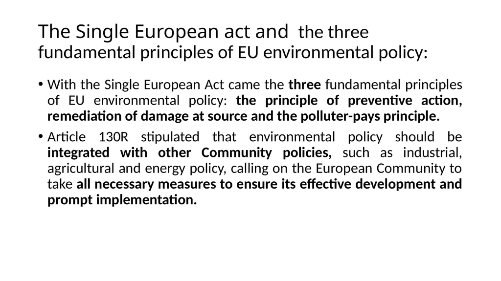 The development of European environmental law - slide 56 of 70