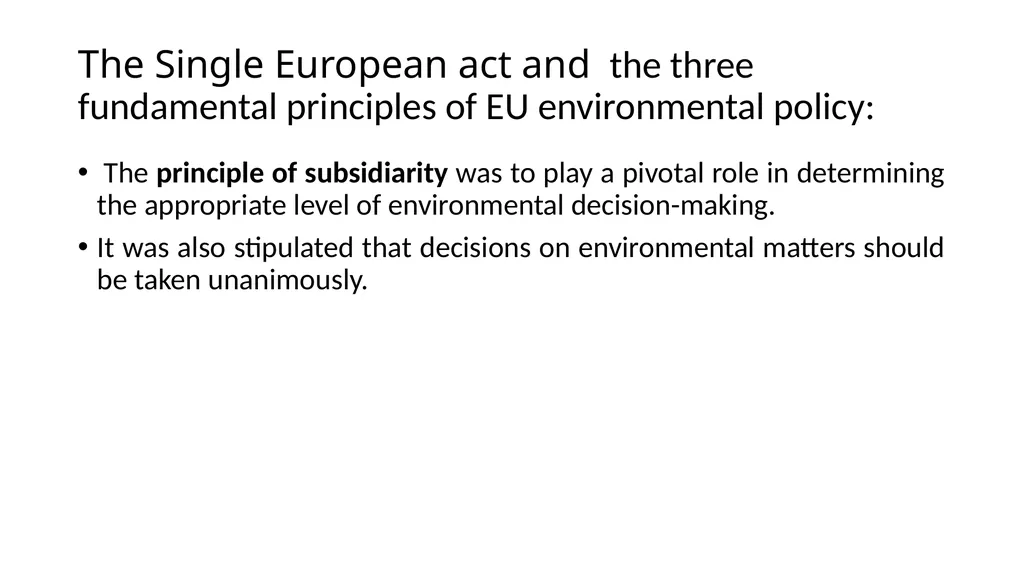 The development of European environmental law - slide 58 of 70