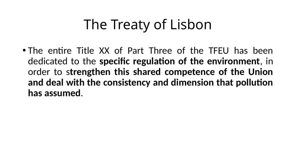 The development of European environmental law - slide 67 of 70